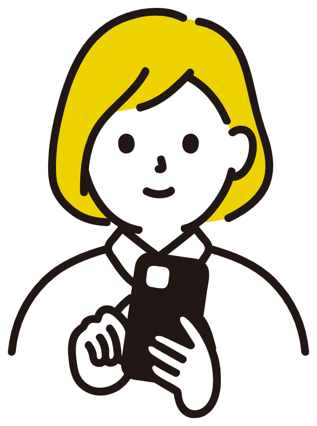 女性のお客様のイラスト